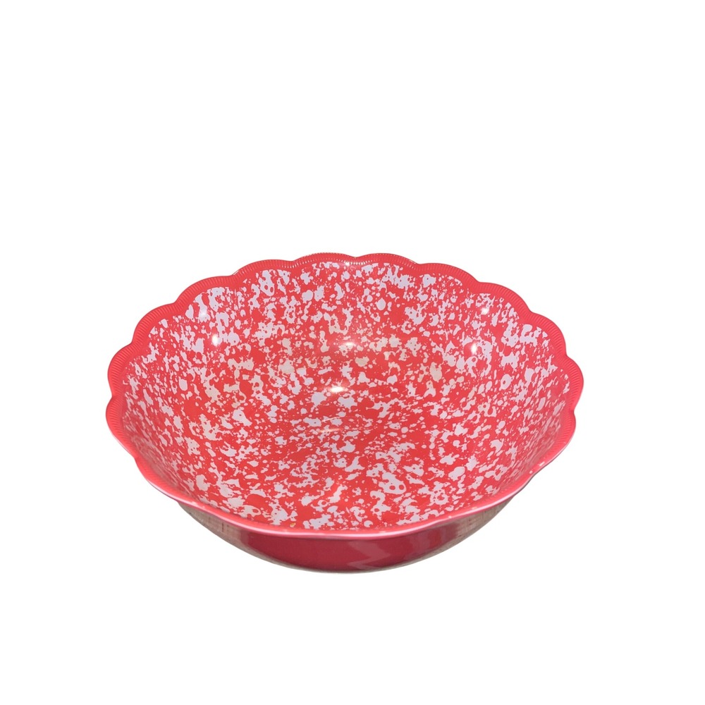 The Pioneer Woman  SplatterMelamine Country Serving Bowl Scalloped Rim 10.5"